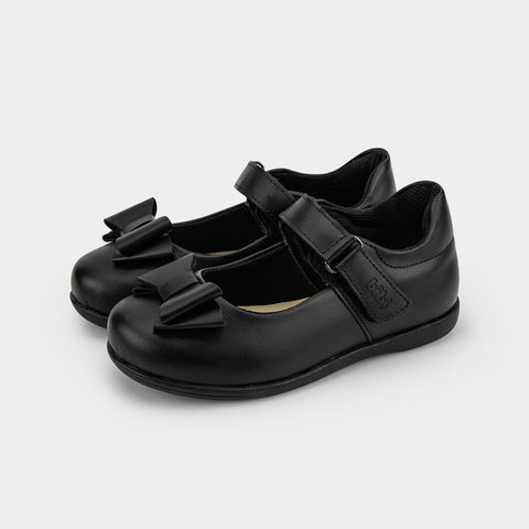 Bibi School Black Shoes with a bow
