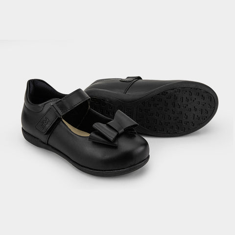 Bibi School Black Shoes with a bow