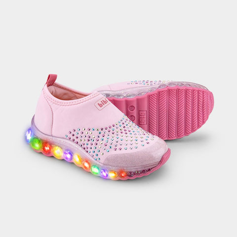 Roller Celebration Light-wave Sneakers in Flamingo Pink