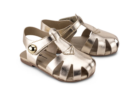 Bibi Mini Me Sandals Gold Sandals for Girls