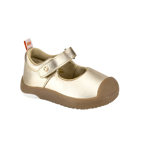 Pre-walker Ballerinas in Gold Leather
