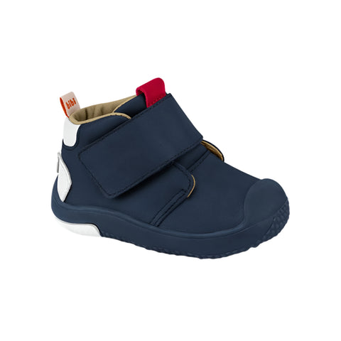 Pre-walker Leather High Top Sneakers in Navy