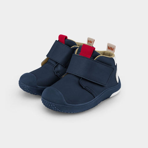 Pre-walker Leather High Top Sneakers in Navy