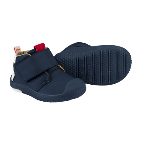 Pre-walker Leather High Top Sneakers in Navy