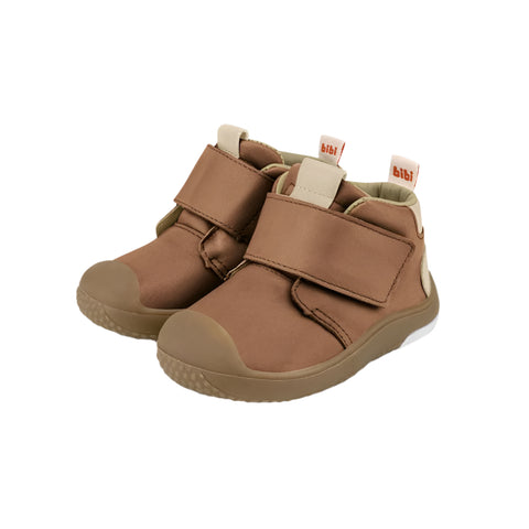 Prewalker Leather High Top Sneakers in Caramel