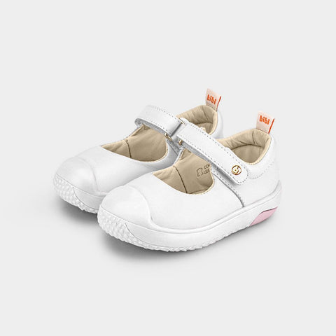 Prewalker Ballerinas in White Leather
