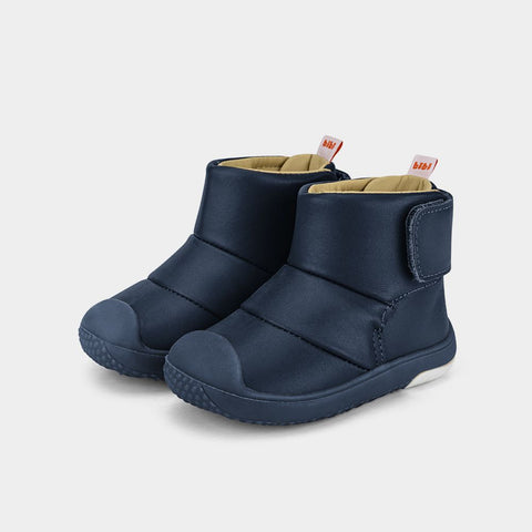 Pre-walker Leather Boots in Navy