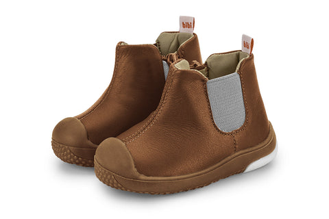 Bibi Prewalker Leather Boots in Brown