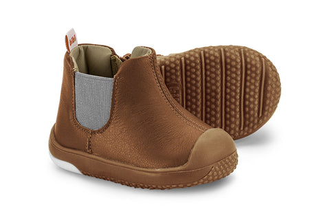Bibi Prewalker Leather Boots in Brown