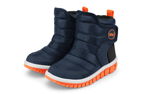 Roller Celebration Boots in Navy and Orange