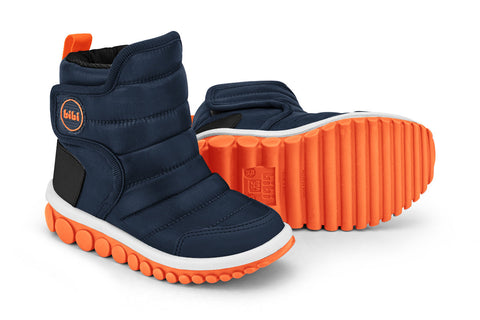 Roller Celebration Boots in Navy and Orange