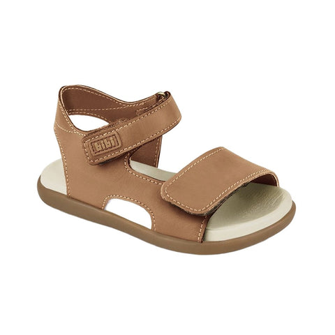 Bibi Baby Soft Leather Sandals in Caramel