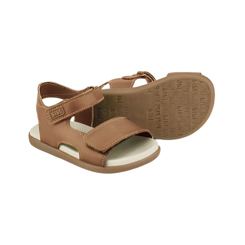 Bibi Baby Soft Leather Sandals in Caramel