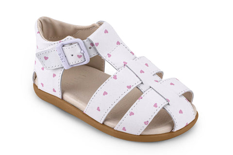 Bibi Baby Soft Leather Sandals in White