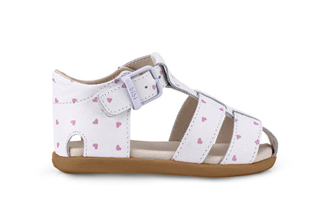 Bibi Baby Soft Leather Sandals in White