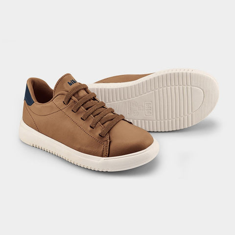 New Way Casual Leather Sneakers in Caramel