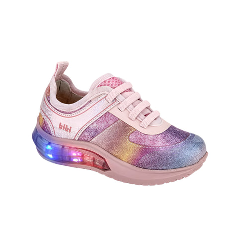Bibi Energy Light-up Sneakers in Candy Floss Pink