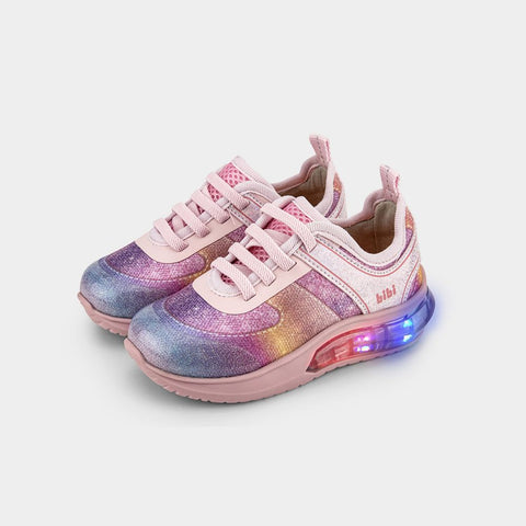 Bibi Energy Light-up Sneakers in Candy Floss Pink