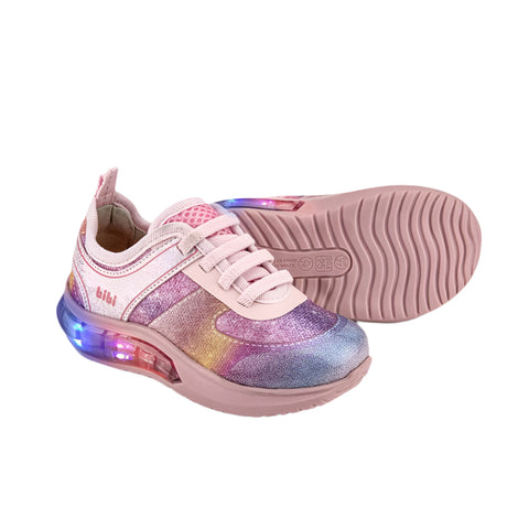 Bibi Energy Light-up Sneakers in Candy Floss Pink