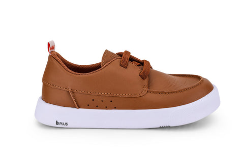 Bibi Agility Leather Moccasin/Boat Shoe in Caramel