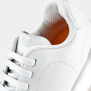 Bibi Boom Light-up Sneakers in White Leather
