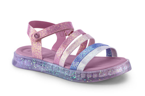 Bibi Plataforma Sandals Rosa Matte / White