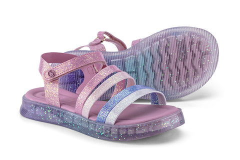 Bibi Plataforma Sandals Rosa Matte / White