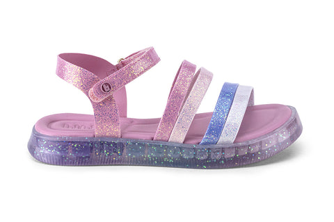 Bibi Plataforma Sandals Rosa Matte / White