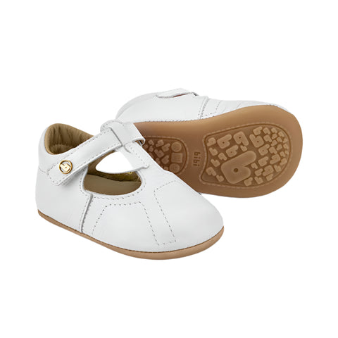 Bibi Joy Ballet Sneakers in White Leather
