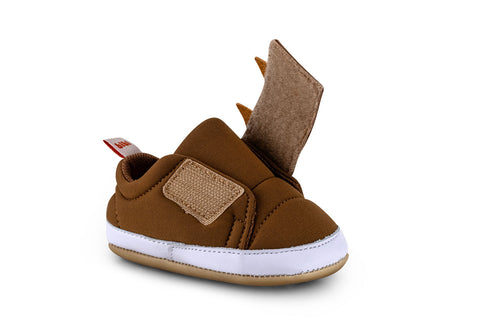 Bibi Afeto Joy Sneakers in Caramel with Bear Cub Design