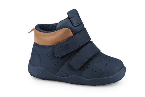 Bibi Fisioflex Originals Boots in Navy Leather