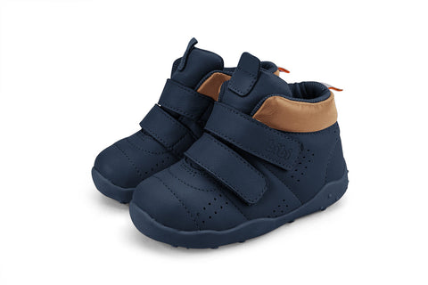 Bibi Fisioflex Originals Boots in Navy Leather