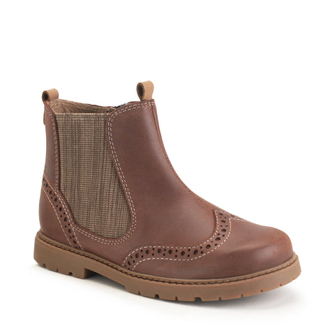 Kids Chelsea Boots - Tan or Navy Leather