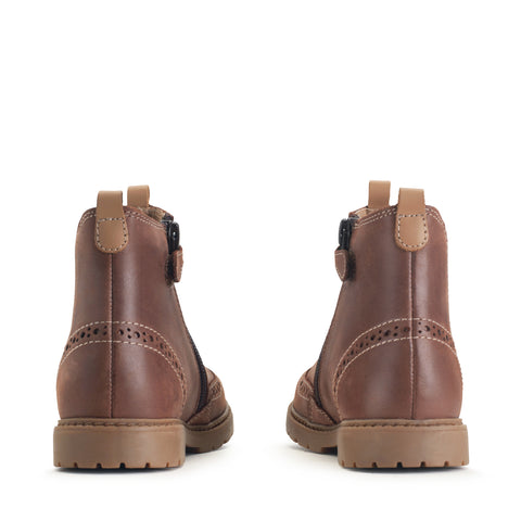 Kids Chelsea Boots - Tan or Navy Leather