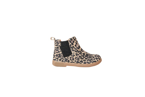 Zig and Star Rockit Boots - Natural Animal Print Leather Boots for Kids