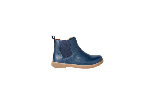 Zig and Star Rockit Infant Boots - Navy Leather Boots for Kids
