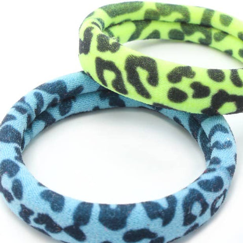Bright Animal print endless jersey elastics