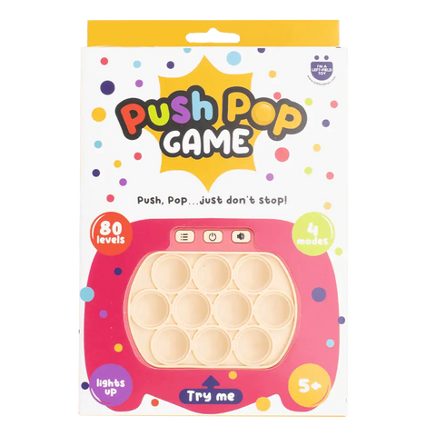 Light Up Push Popper Fidget Game – Assorted Colours