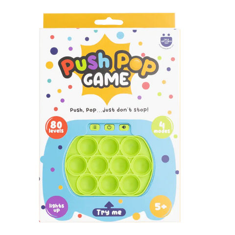 Light Up Push Popper Fidget Game – Assorted Colours