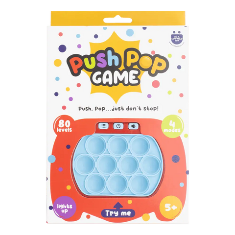 Light Up Push Popper Fidget Game – Assorted Colours