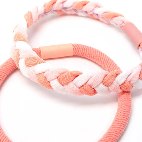 Assorted elastics - Pastels - Card of 4