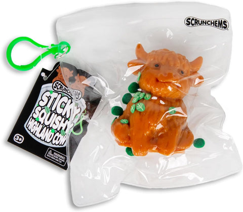 SCRUNCHEMS STICKY SQUISHY HIGHLAND COW