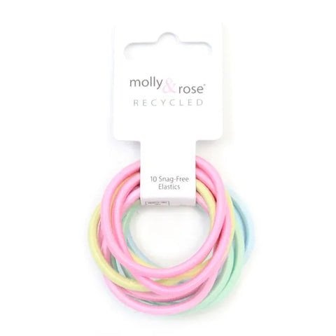 Elastic / Recycled 10pk Pastel colour endless elastics 4mm