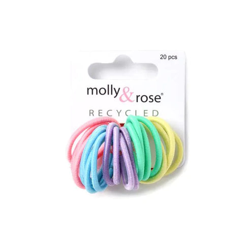Elastics / Recycled. 20pk mini Pastel colours 2mm