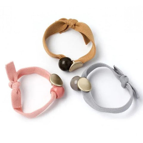 Beaded Motif Hair Elastics 2-pack