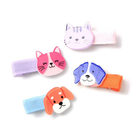 Dog and Cat face hair clips