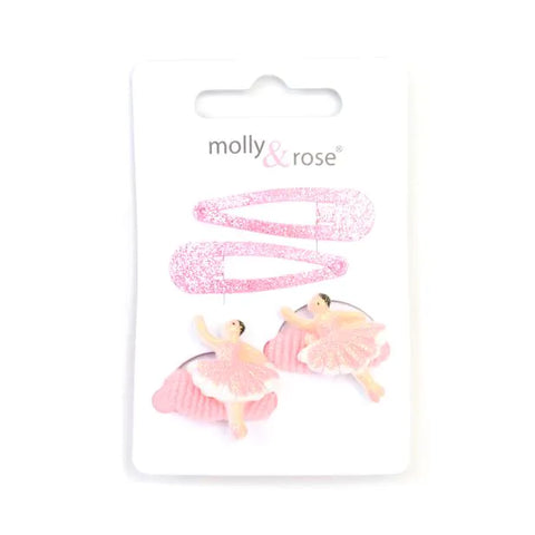 Set / Ballerina motif ponios and glitter sleepies