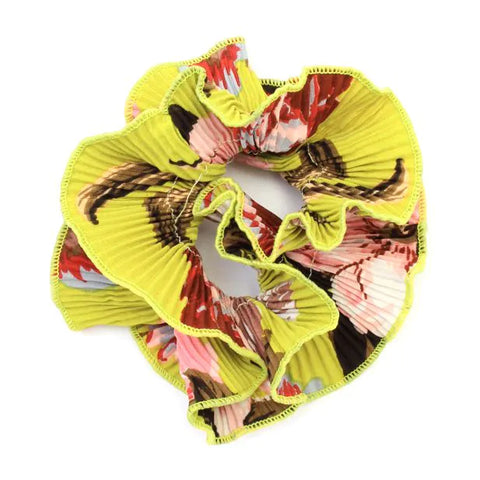 Molly & Rose Extra Large - Double Layered Floral Print Scrunchie