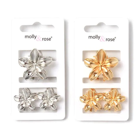 Molly & Rose Small Metal Flower Clamp Set