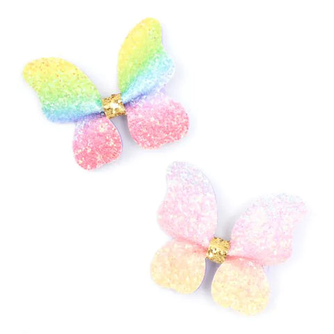 Molly & Rose Glitter Butterfly Hair Clips